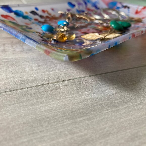 NWT Artisan Glass, Rectangular Plate Tray LAST ONE, OOAK - HOME - Picture 4 of 7